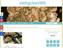 Tablet Screenshot of eatingclean4life.com